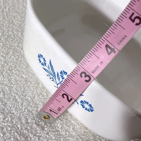 Vintage Corningware Blue Cornflower Print 6  Cup Casserole Dish - Picture 10 of 15